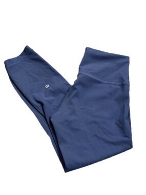 Lululemon Wunder Train High-Rise Crop 23" (Pitch Blue) Size 8